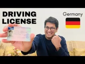 A Foreigner Showing His German drivers License easily acquired
